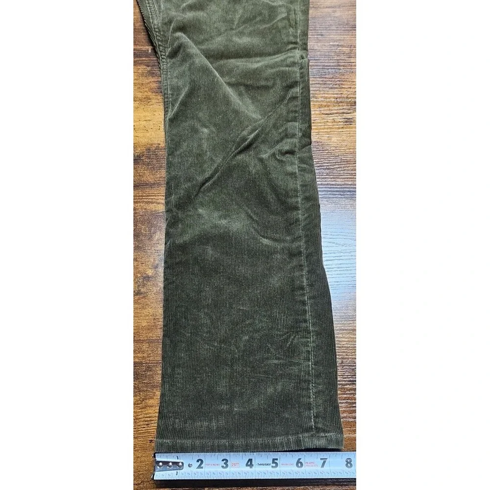 Polo Ralph Lauren Men's Varick Slim Straight 33x32 Olive Green Corduroy 5 Pocket